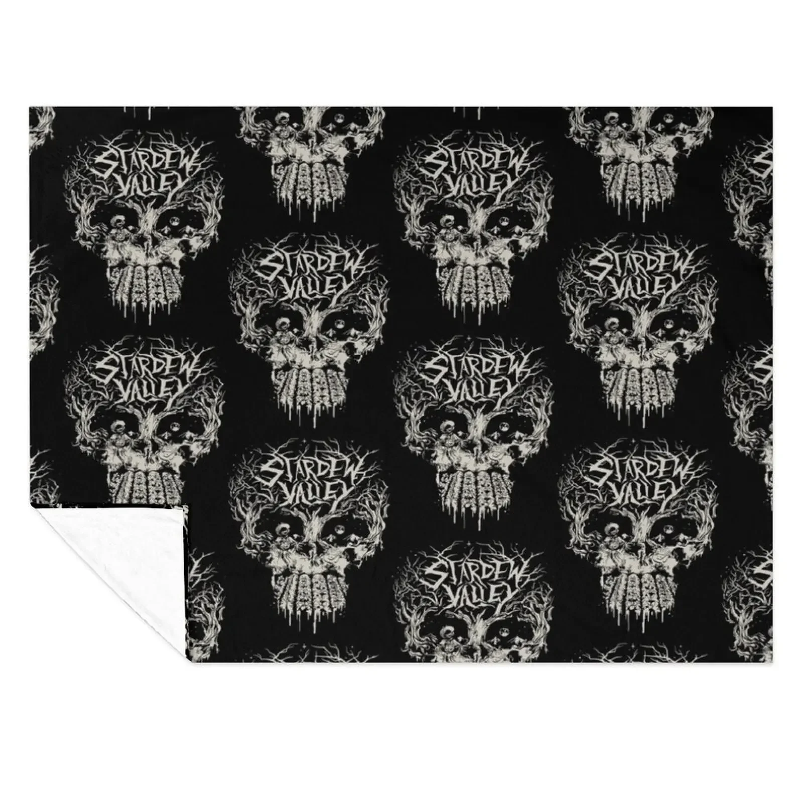 

Skull Stardew Valley Throw Blanket Bed linens Furry Decorative Beds For Decorative Sofa Blankets