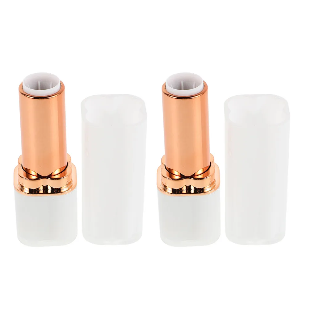2 stuks lippenstiftmaakbuizen, hervulbare draagbare lippenbalsemcontainers, lege plastic lipglossbuizen, doe-het-zelf schoonheidstool