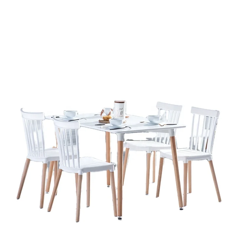 Nordic Dining Room Furniture Dining Room Table Modern Tisch Dining Tables and Chairs Set 6 Chairs Wooden Home Furniture