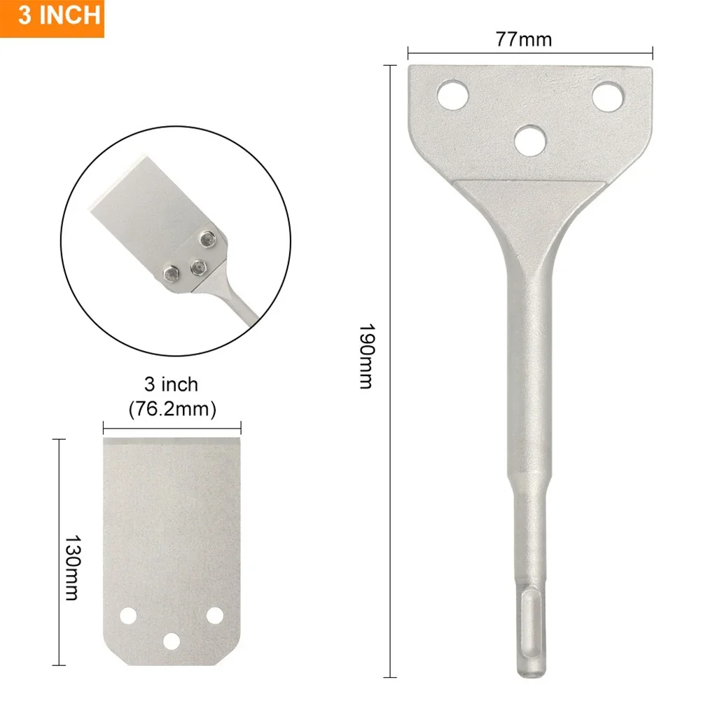 High Quality Hot Sale Chisel Cutter Head Removal Stubborn Adhesives 190mm Length Alloy Steel Glue For Tile Brick