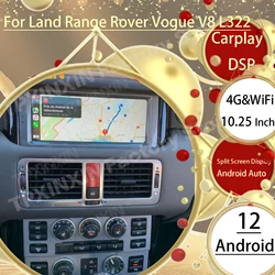 ランドローバーV8l322 2002 2003 2004 2005 2006-2007用カーラジオ受信機,ビデオユニット,Android 2008,GPS