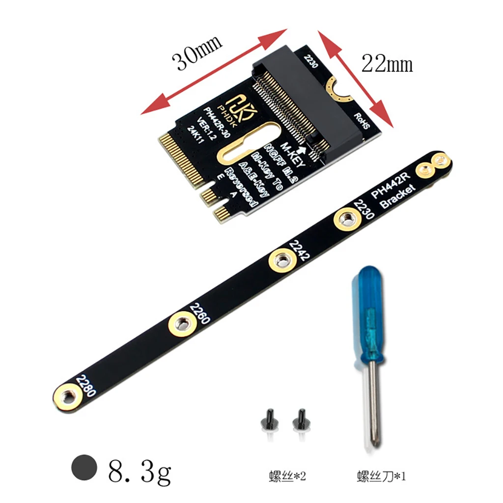 

M.2 Wifi Adapter For M.2 Wifi To NVME SSD Adapter Card Pcie4.0 M Key To M2 NGFF Key A+E Wifi Riser Card For Wifi/WWAN/LTE Module