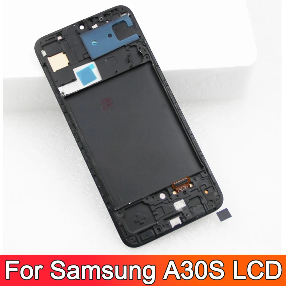 100% Tested A30S Screen, for Samsung A30S A307 A307F A307FN A307G A307YN Lcd Dispaly Digital Touch Screen With Frame