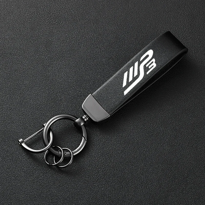High-Grade Leather Motorcycle Keychain Holder Keyring For Piaggio MP3300 MP3500 MP3 250 300 500 HPE Sport Scooter Accessories