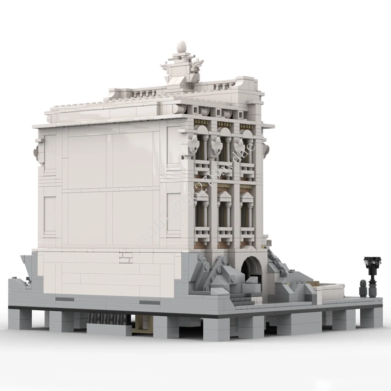 1977 قطعة نافورة تريفي ريفييرا تمديد MOC الإبداعية عرض الشارع نموذج اللبنات العمارة لتقوم بها بنفسك التعليم نموذج اللعب