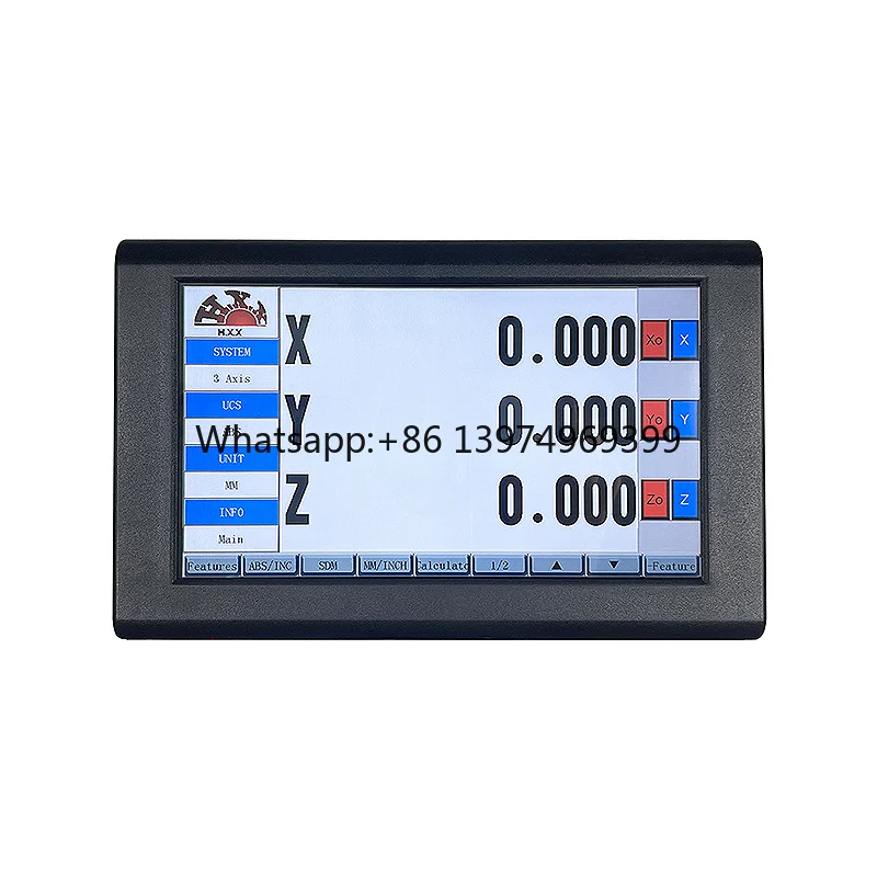 15 Languages LCD  Touch Screen 3 Axis DRO Display Digital Readout for Automation of Lathe Mill Grinder  DRO