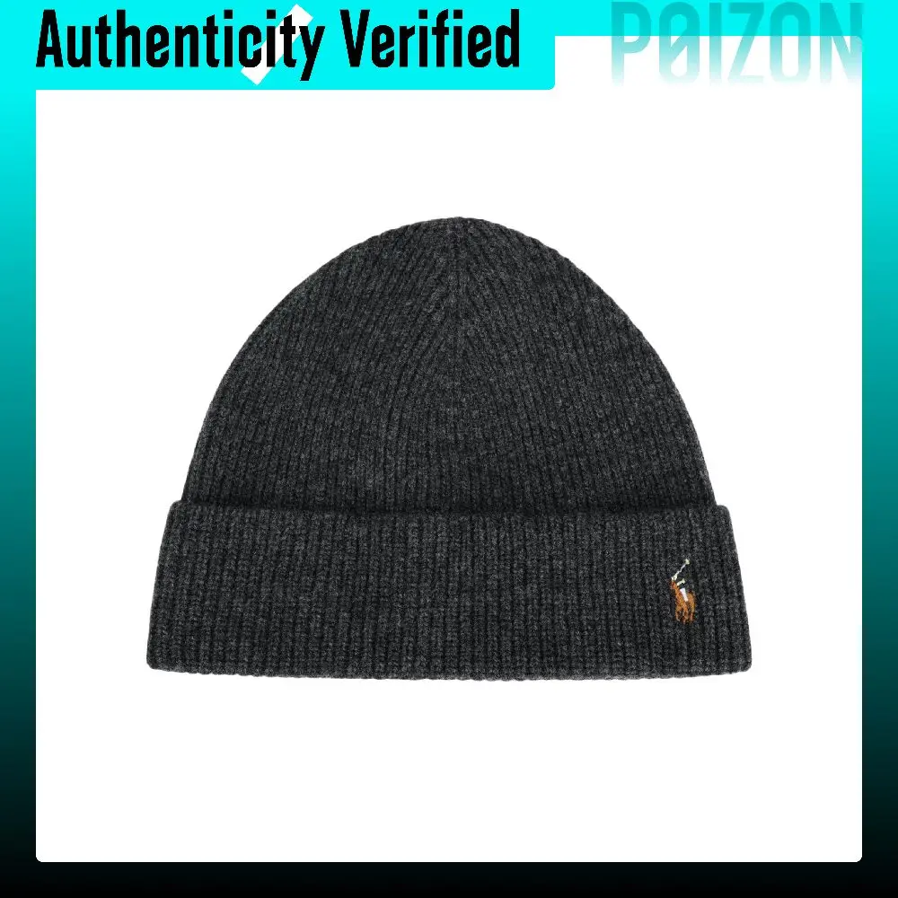Polo Ralph Lauren Wool, Nylon Beanies Men's Black Gray PC0483-032