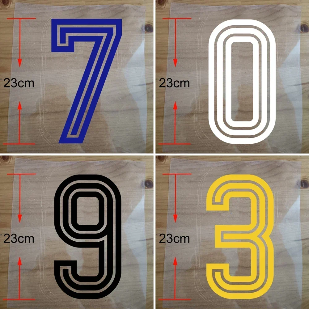 Runway Style Number Hot Transfer Sticker Personalized number customization Iron on Patch Letter thermal Transfer Number