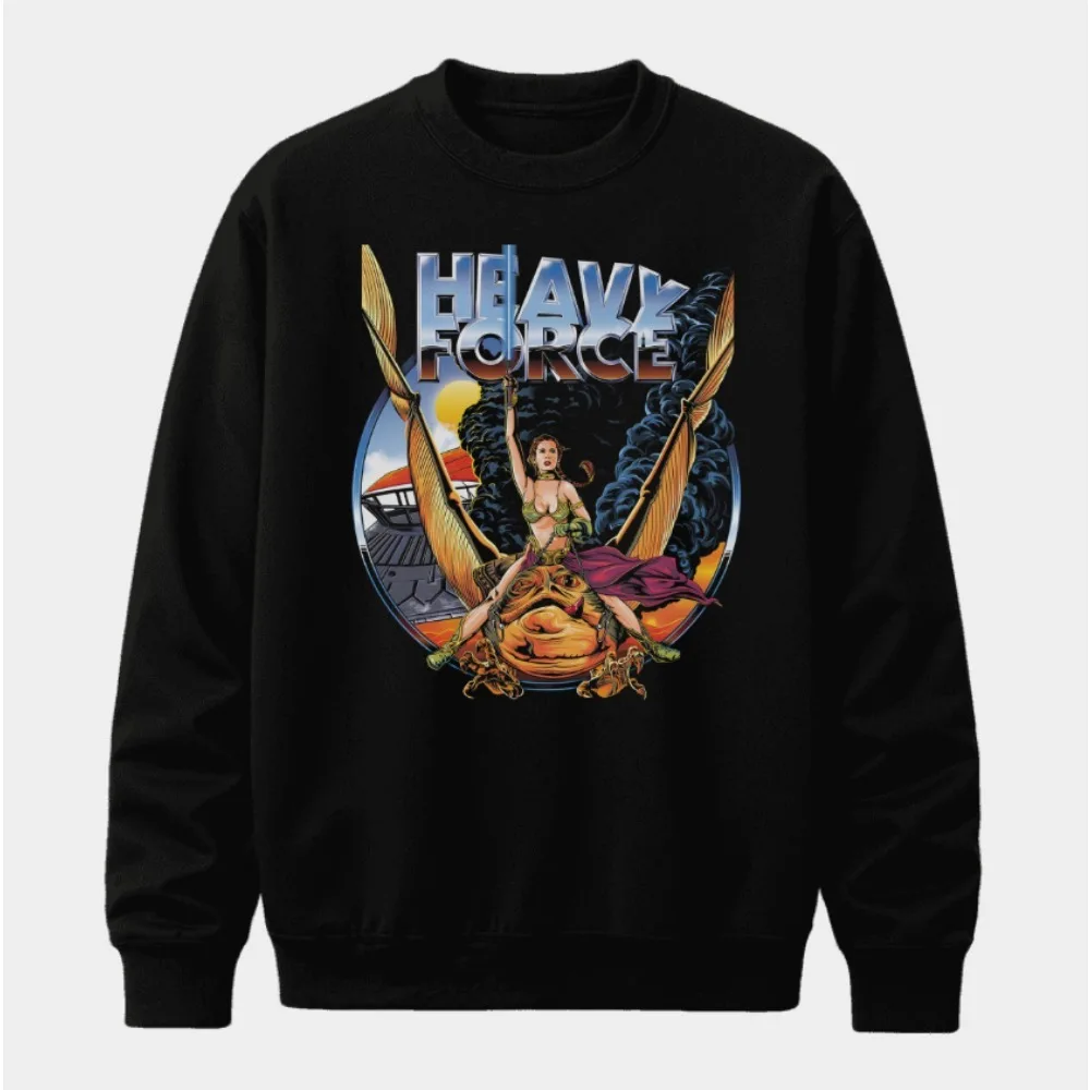 O moletom masculino e feminino estampado American Star Wars com gola redonda é uma roupa esportiva de algodão de outono solta e confortável