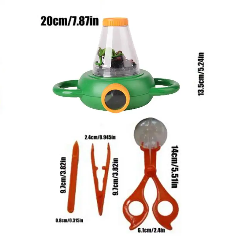 เครื่องมือล่าสัตว์ผีเสื้อสําหรับเด็กชุดจับผีเสื้อสําหรับอายุ 4-6 จับคลิปแหนบการสํารวจกลางแจ้งชุดสําหรับธรรมชาติ