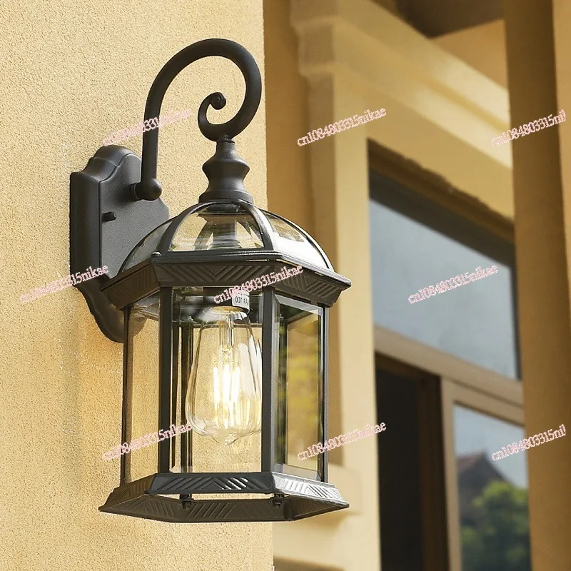 

Солнечный наружный настенный светильник | Водонепроницаемая винтажная садовая лампа для коридоров виллы, дворов и прихожей