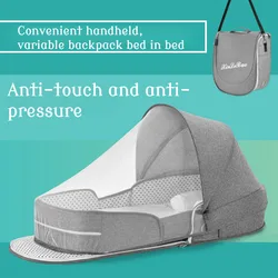 Portable Sleeping Bed Handheld Bed Medium Bed Pressureproof Newborn Bionic Removable Cribs