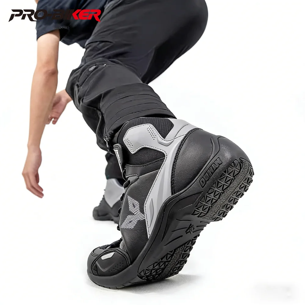 

Motocross Boots Wear Resistant Botas Motociclista Hombre Non-slip Waterproof Motorcycle Boots Foot Protection Botas Motocross