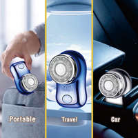 Mini electric shaver men's bag travel shaver portable beard shaver Type-C intelligent digital display lightweight shaver