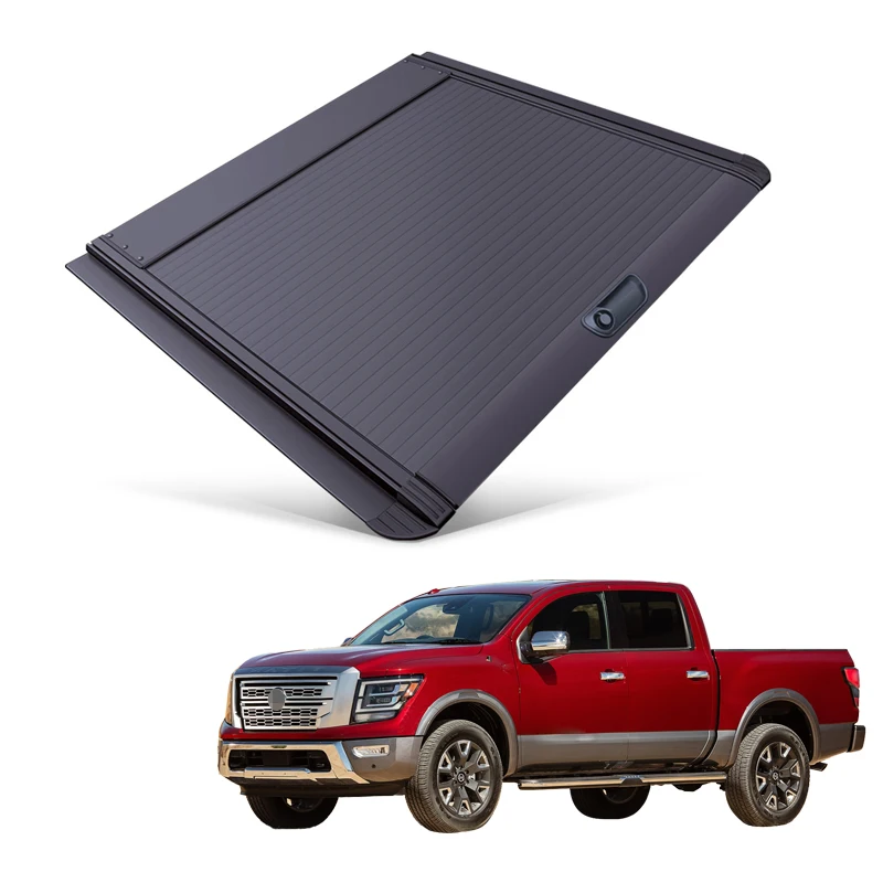 Car Parts Roller Lid Up Pick Up Truck Aluminium Alloy Tonneau Cover For Nissan Titan 2015+