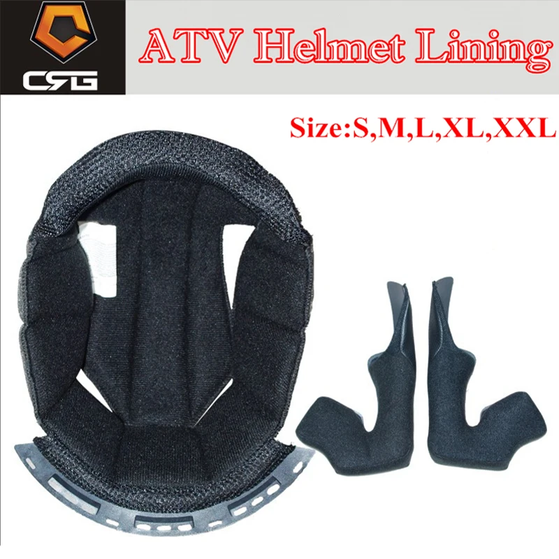 ATV-1/2/3/4/5/6/7/8 Motorcycle Helmet Lining Removable Washable Inner Pad Multiple Models ATV Motorcycle Full Face Helmet Lining