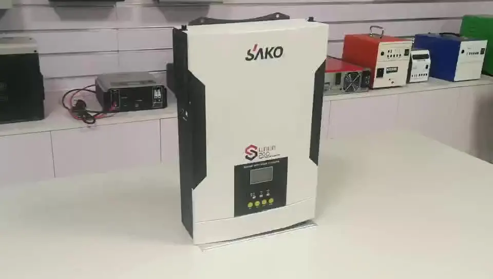 Hybrid 100A Mppt Solar Inverter, Supports 2021 Newest 3.5KW Single Solar Power 220V SAKO 24V DC/AC Inverters One Years 98% 9.8KG