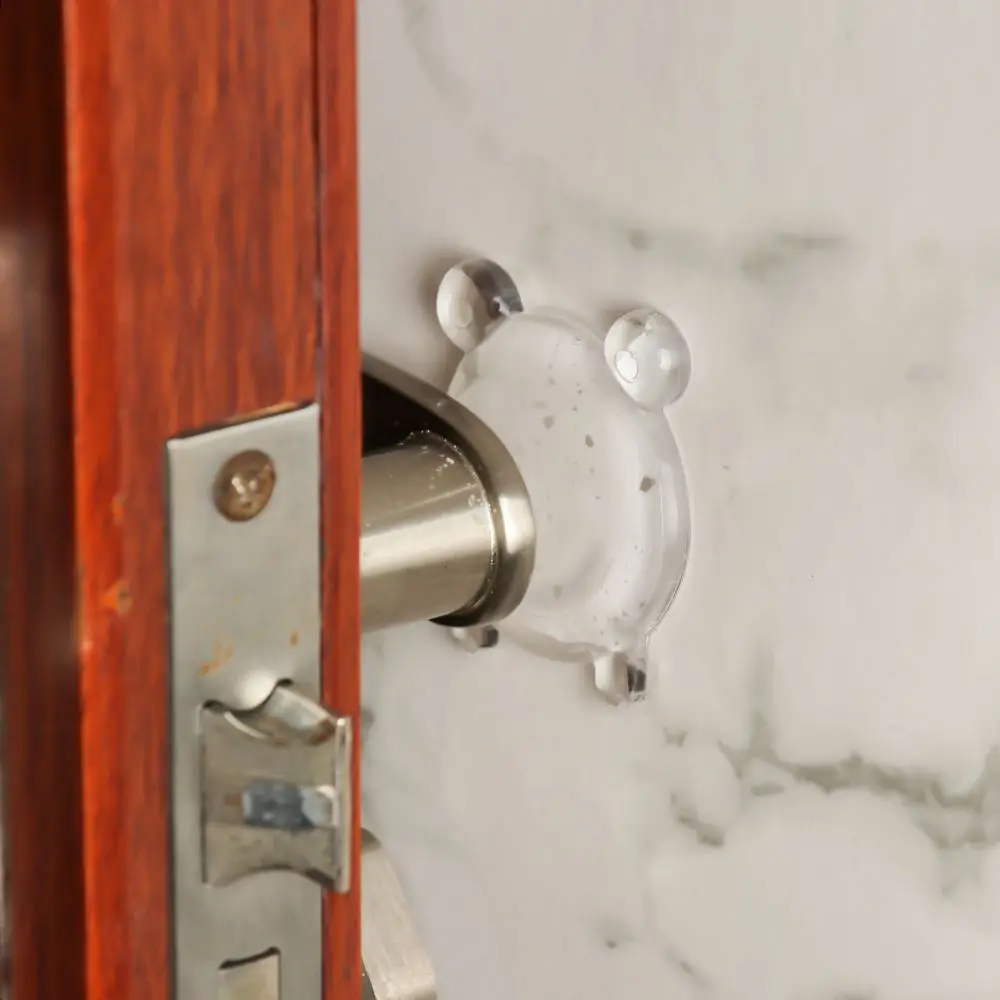 Rubber Crash Wall Transparent Protection stickers Handle Bumpers Anti Collision pads Door Stops