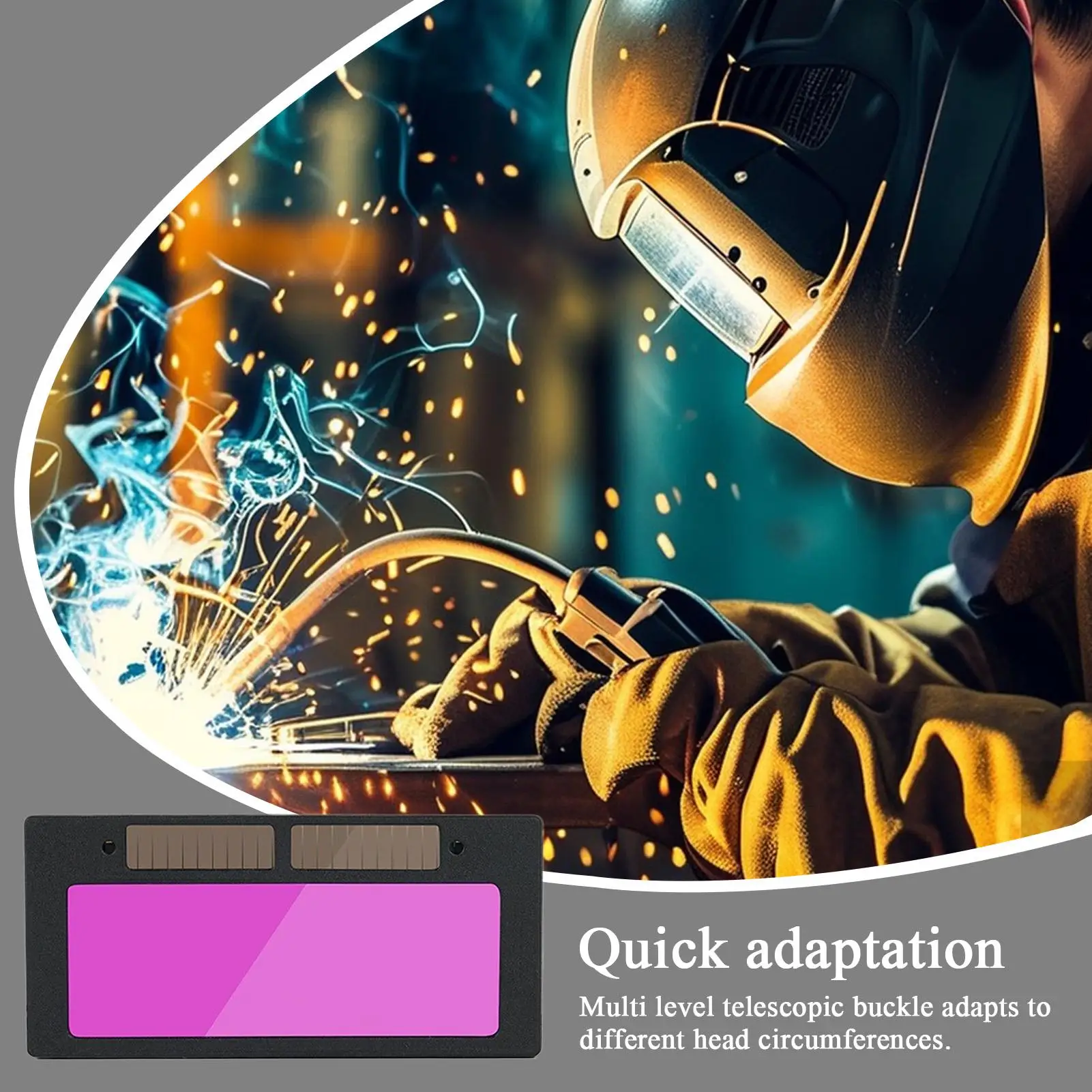 Automatic Welding Lens Filter Adjustable Shade Welding Lens Solar Powered Automatic Replacement Parts Helmet Accessories