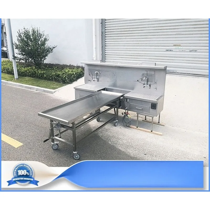 Customized Autopsy Workbench Without Dissecting Table Stainless Steel Mortuary Dissection Sink Cabinet For Pathology Lab