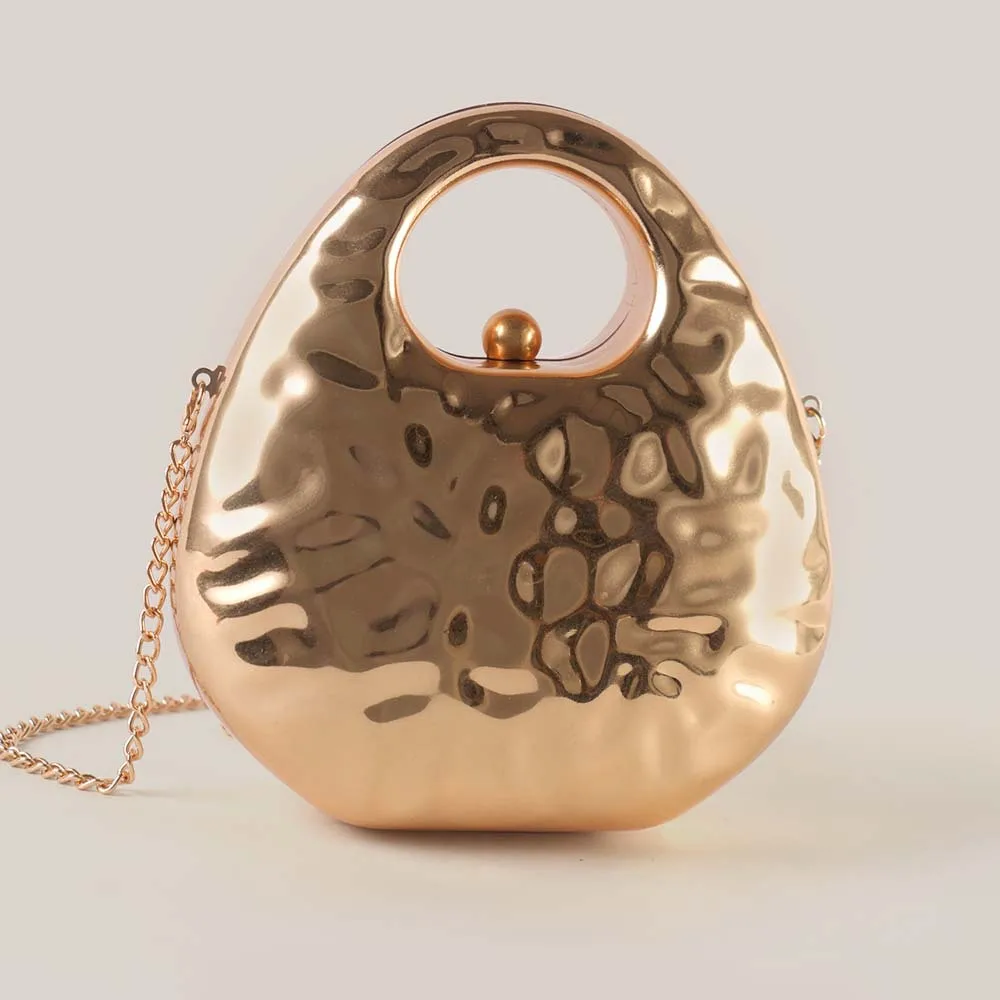 

Luxury Designer Evening Clutch Gold Metallic Women Handbags Fashion Shoulder Bag Wedding Purses Party Tote Female Lady Purse