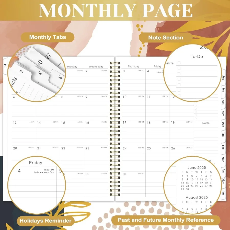 تقويم مخطط 20252026 من يوليو 2025 إلى يونيو 2026 9 بوصة × 11 بوصة مخطط أسبوعي وشهري 20252026 مخطط أكاديمي 20252026 مع #3