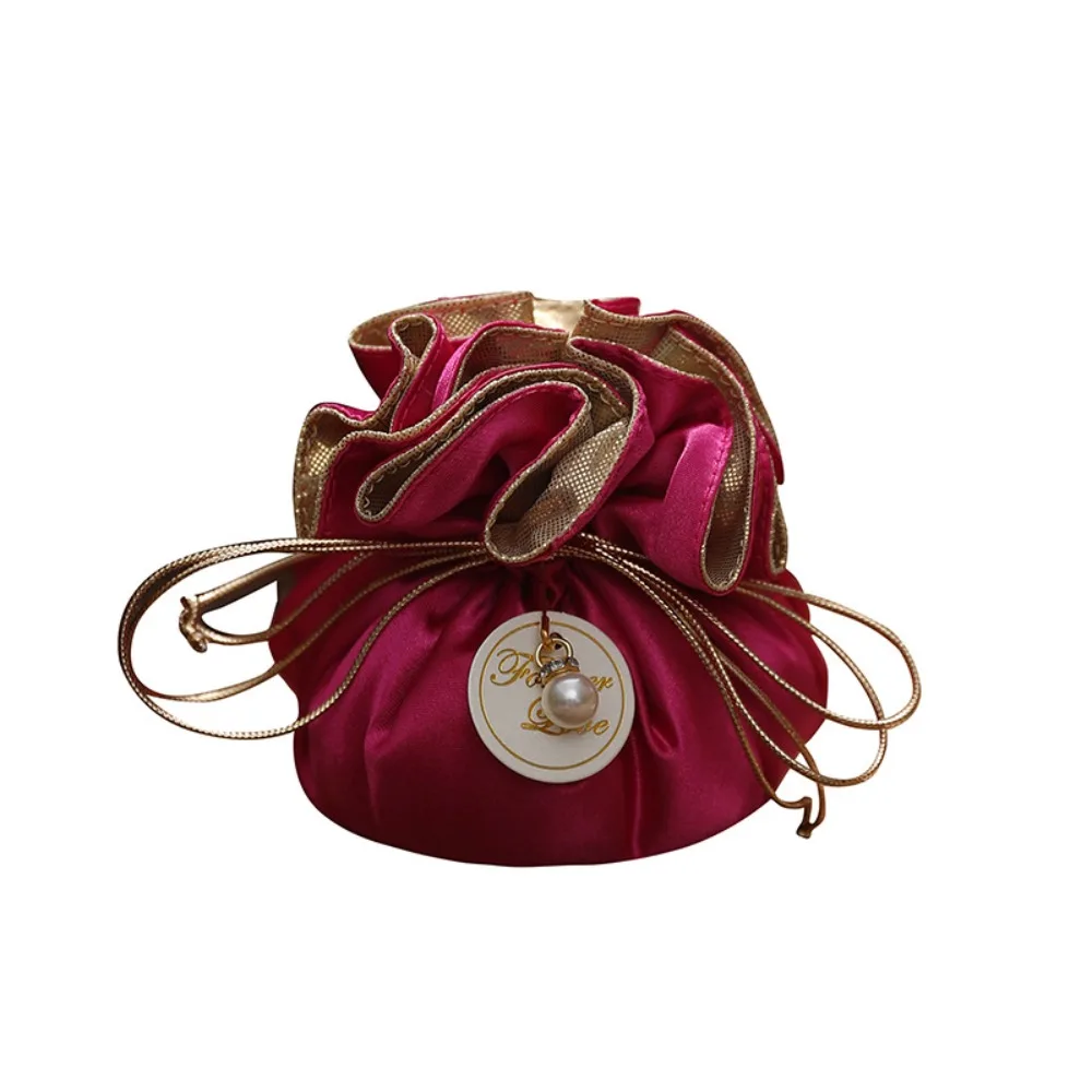 4Pcs Mini Portable Candy Packaging Bags Exquisite Chinese Style Drawstring Bag Creative Light Luxury Gifts Wrapping Box Festival