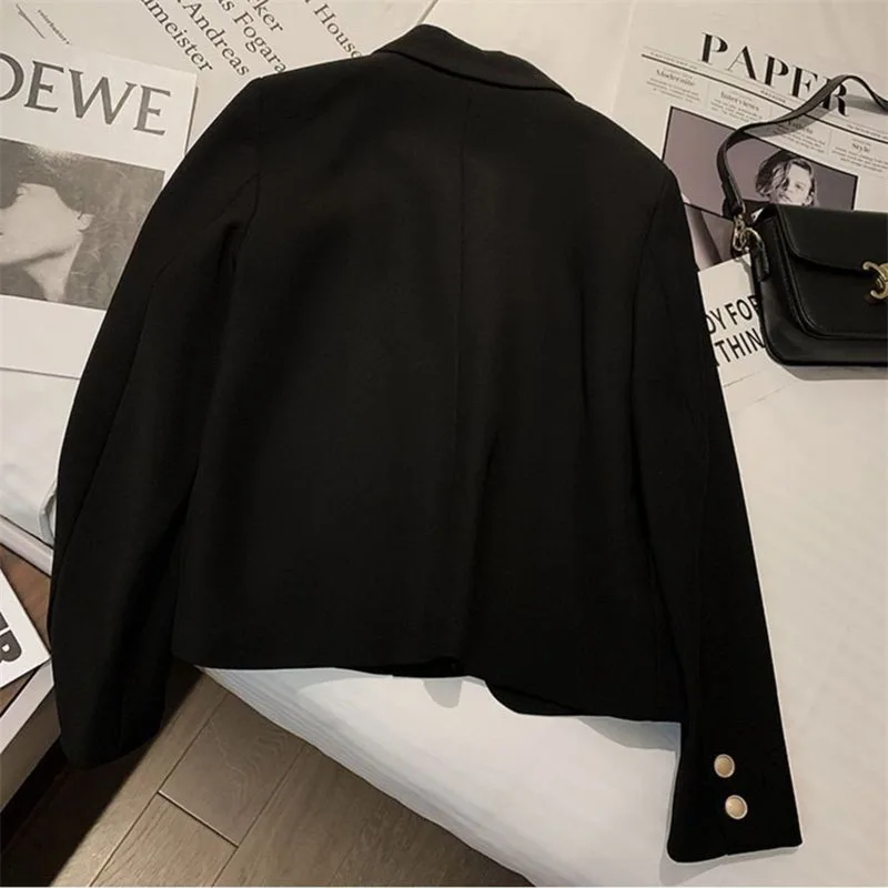 Pink Suit Jacket Women Person Spring Autumn 2025 New Korean Blazer Jacket Short Temperament High Sense OF Western Female Tops