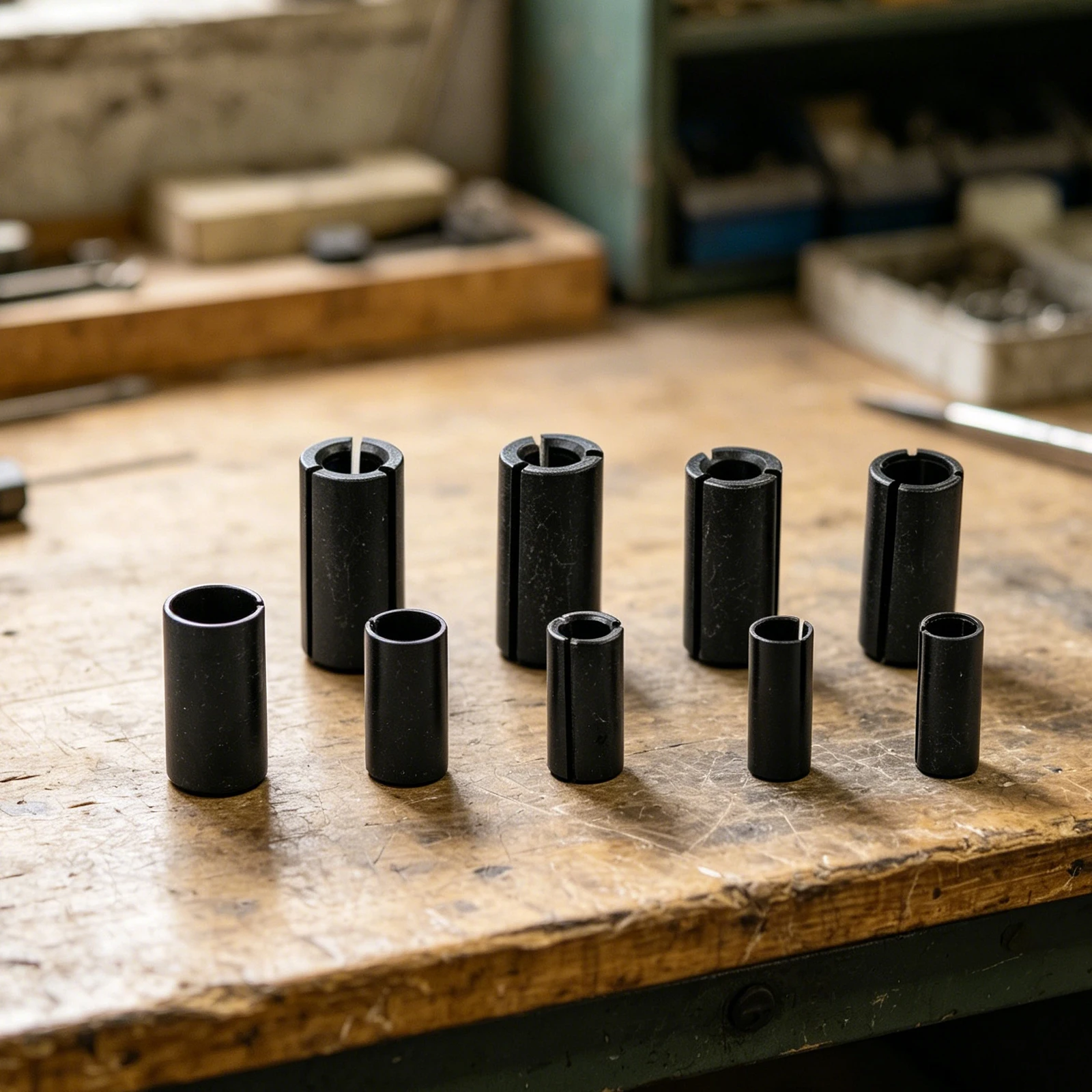 9pcs CNC Router Bit Adapter Collet Milling Tool Adapters Holder Milling Adapter Clamp For Woodworking Engraving Edge Trimming