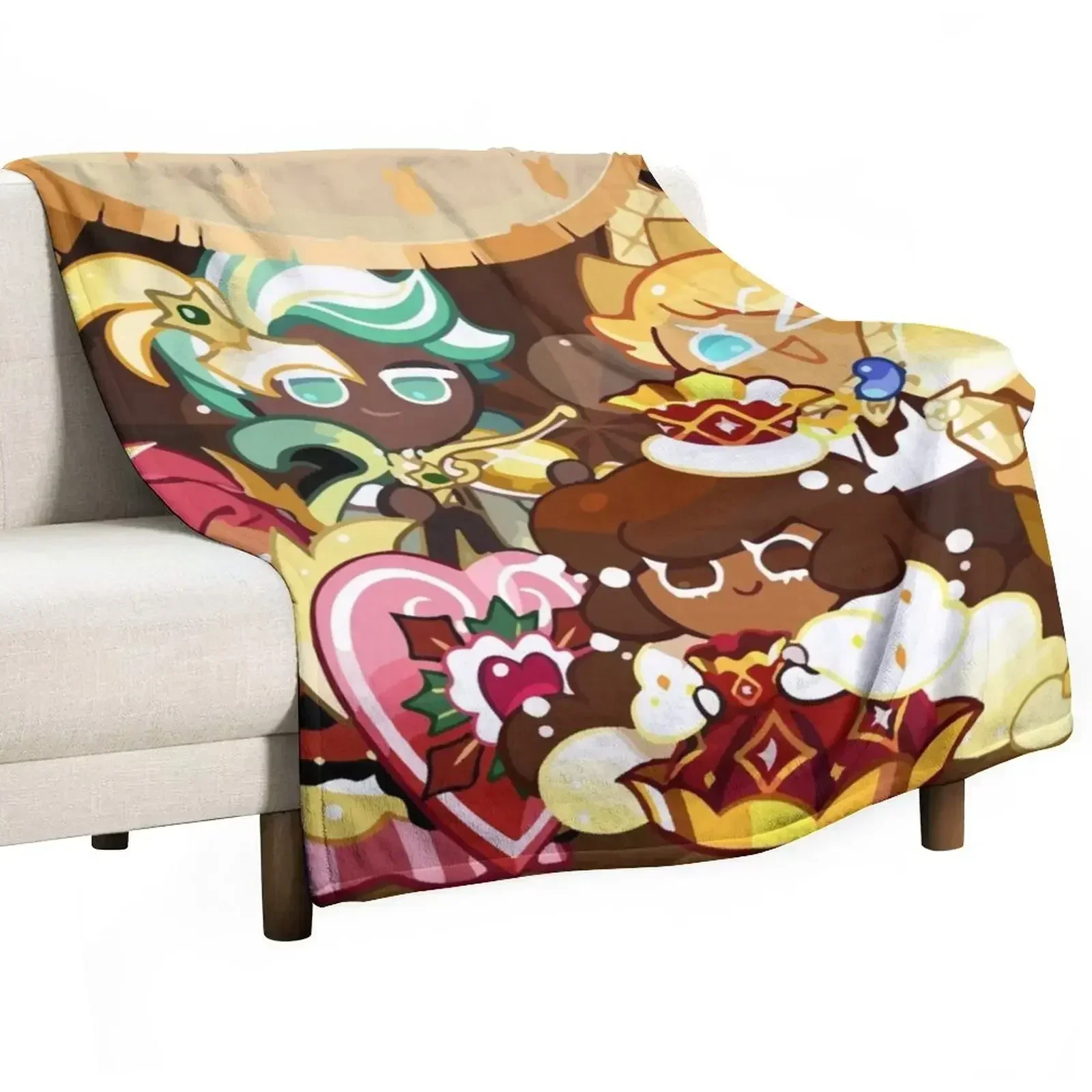 Christmas in Cookie run kingdom Throw Blanket Thin Moving Extra Large Throw Decorative Sofas Beach Luxury Brand Blankets