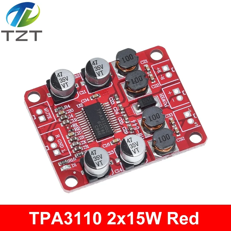 Bluetooth 4.2 TPA3110 15W / 30W X 2 Dual Channel Digital Stereo Audio Power Amplifier Board Module Car For USB Portable Speake image 3
