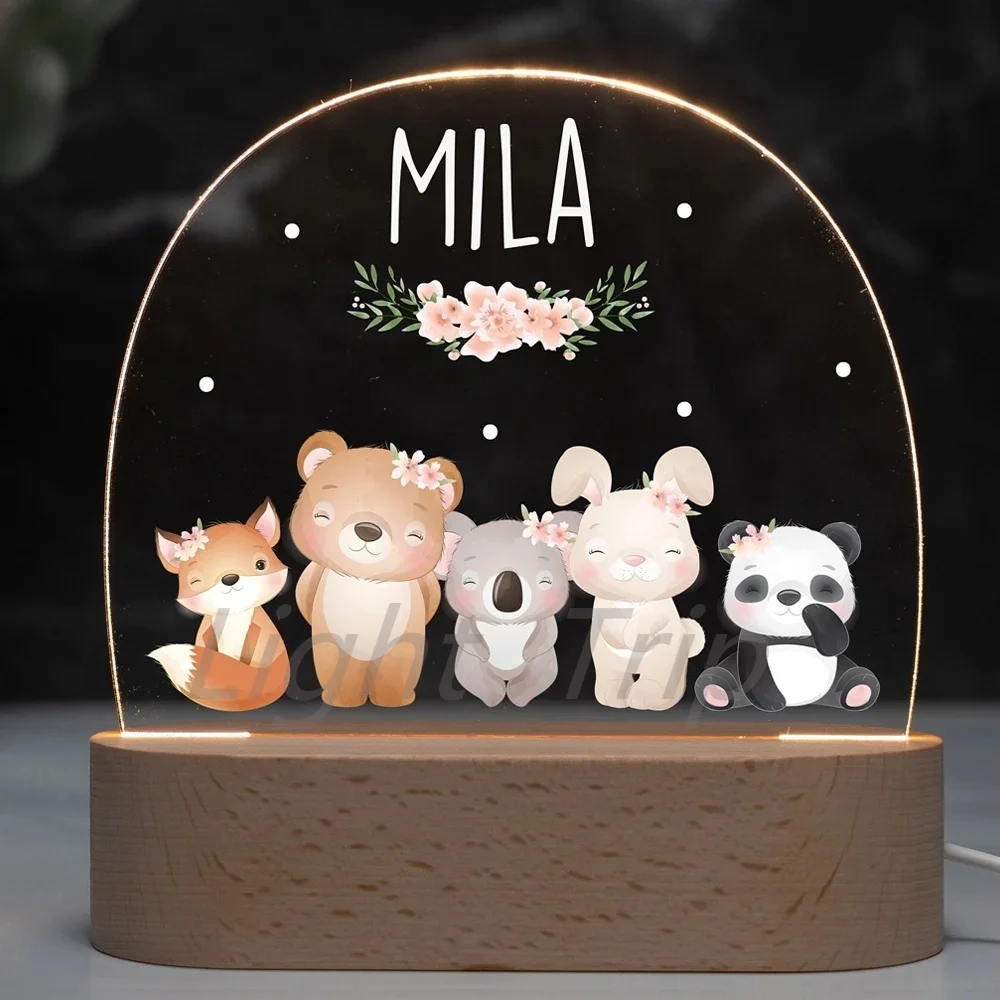 Lámpara Led acrílica 3D de amor romántico para el hogar, luz nocturna para niños, lámpara de mesa, decoración de fiesta de Navidad, lámpara de mesita de noche del día de San Valentín