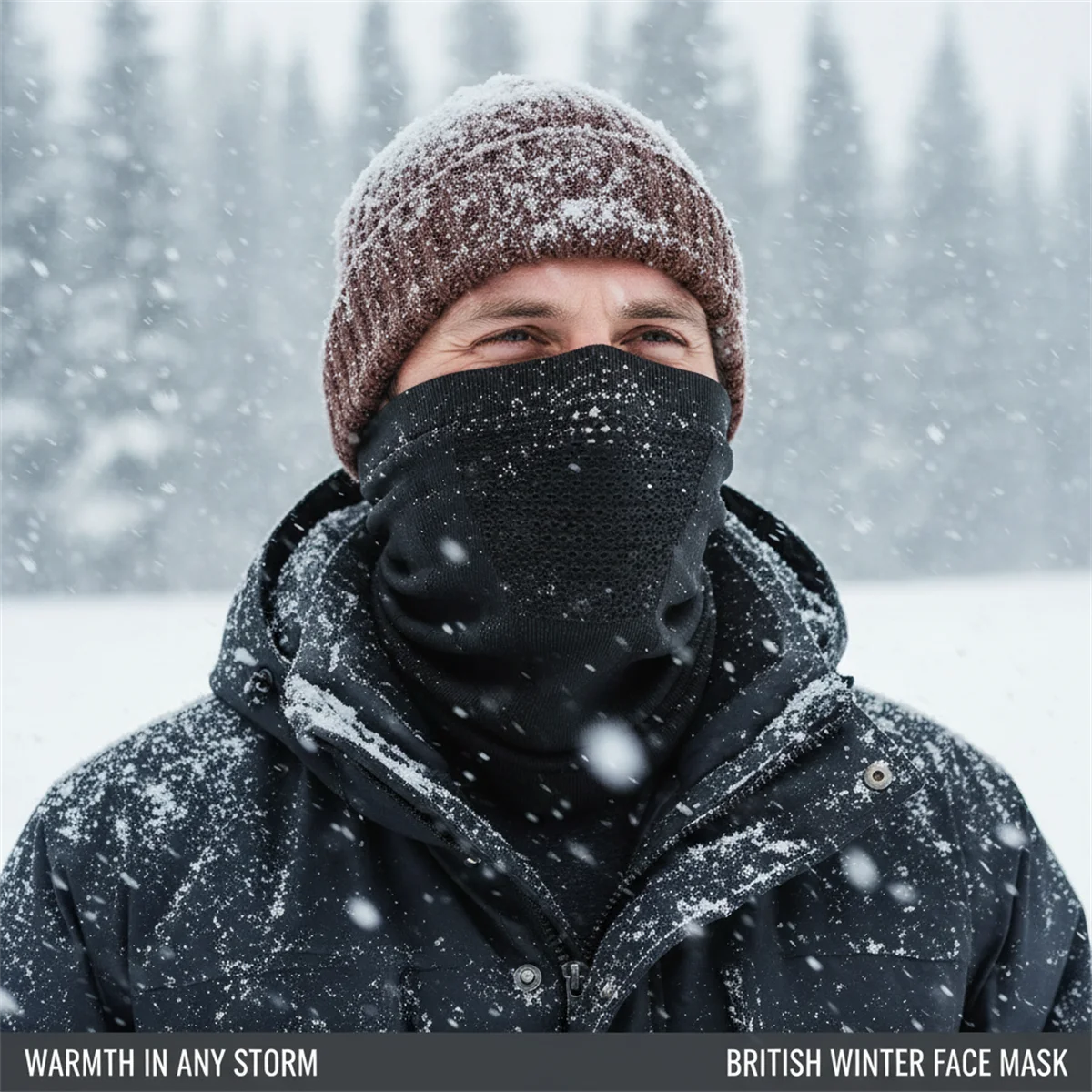 Multi-Function Winter Tube Scarf, Thermal Knitted for Face Neck & Head, Breathable for Hiking Cycling Ski Neck Warmer Tube Scarf