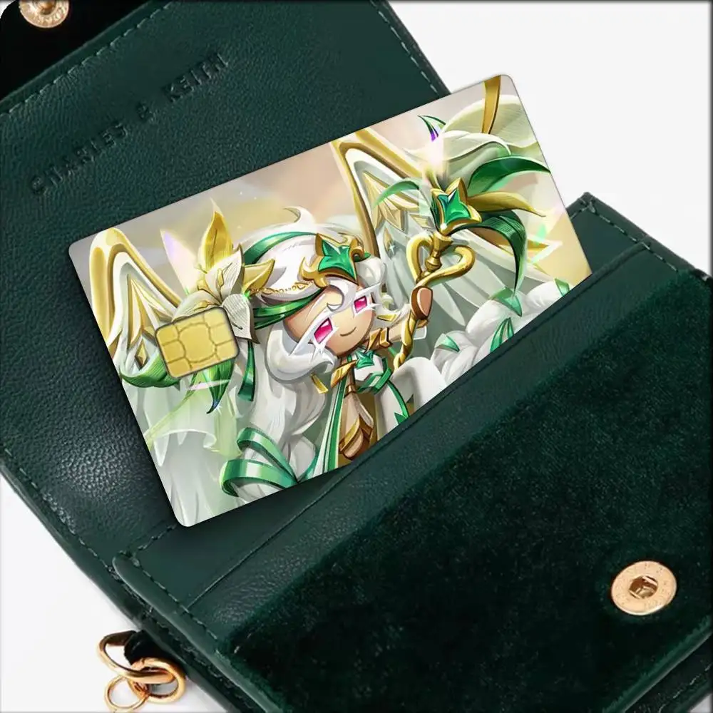 White Lily C-Cookie Run Kingdom   Waterproof Film Skin Cover Credit Card Stickers Debit Front Bank Bus Pass