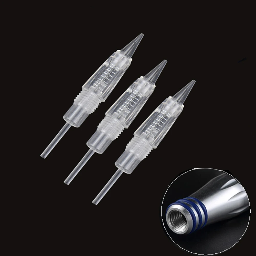 10/30/50/100pcs (Screw Port) 8MM Permanent Makeup Eyebrow Lips Cartridge Tattoo  Needles