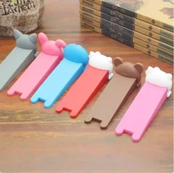 Cute Cartoon Silicone Door Stopper Block Wedge Slip Resistant Catcher Block Reusable Doorstop Door Handle Anti-collision Stopper