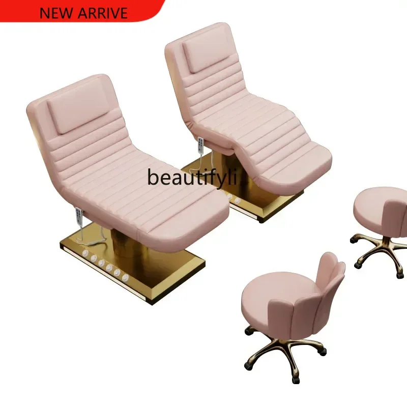 新型電動美容ベッド 美容サロン スパ マッサージベッド フェイシャル まつげマッサージベッド