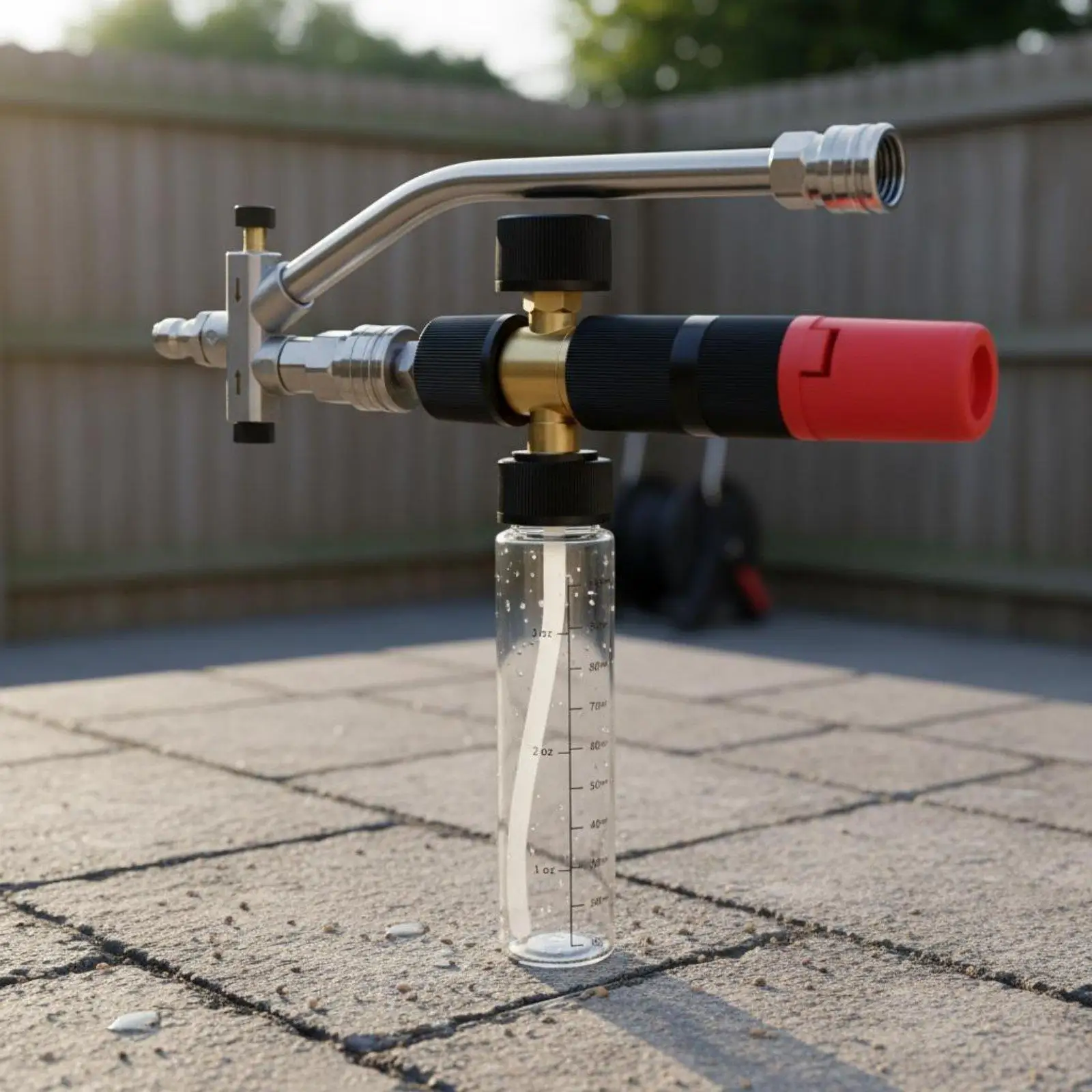 Foam Blaster Double Interface Foam Nozzle Attachment 5 Nozzles for Car Wash