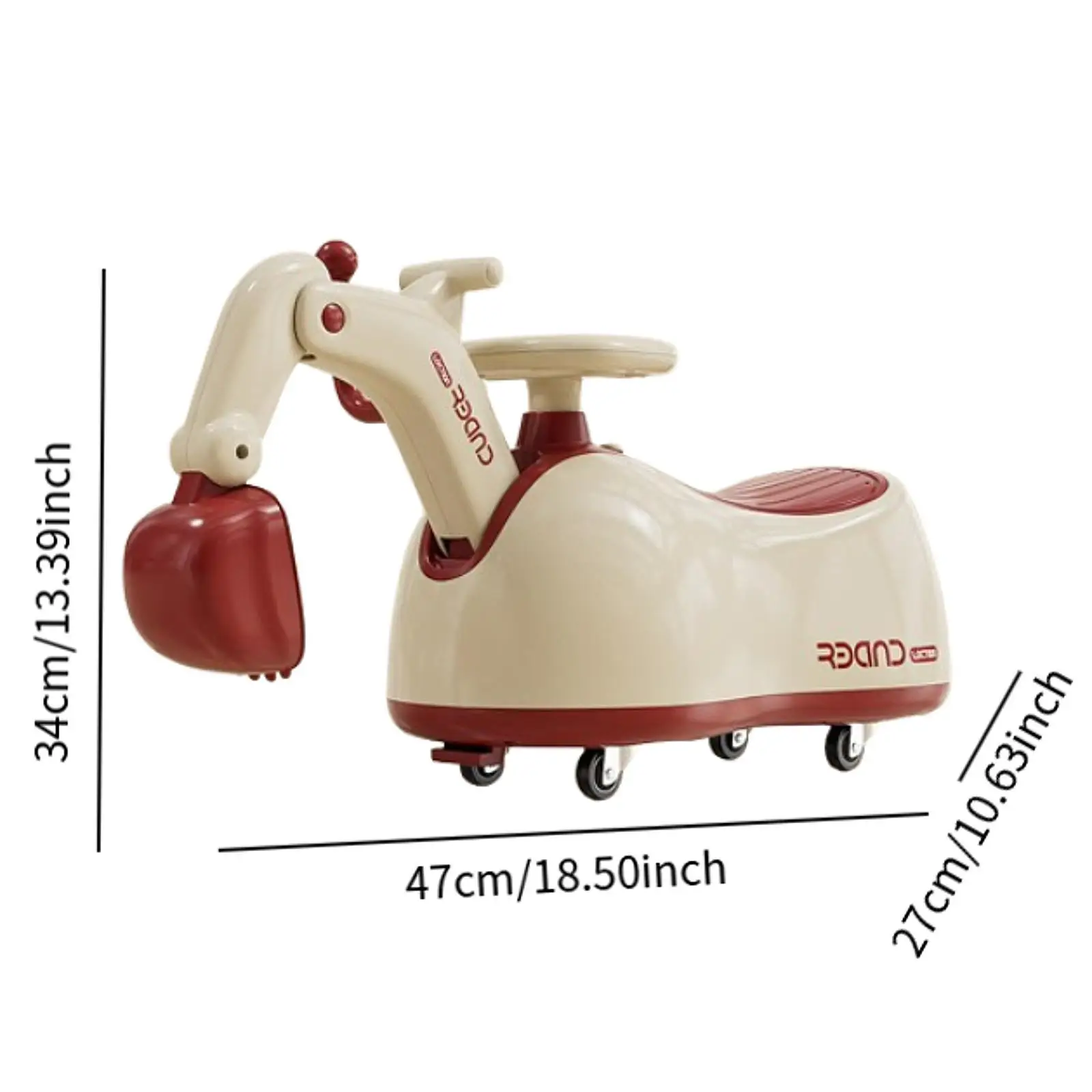 Kinder Twist Car Push Along Car Cartoon Praxis Balancieren Junge Mädchen Aktivitäten