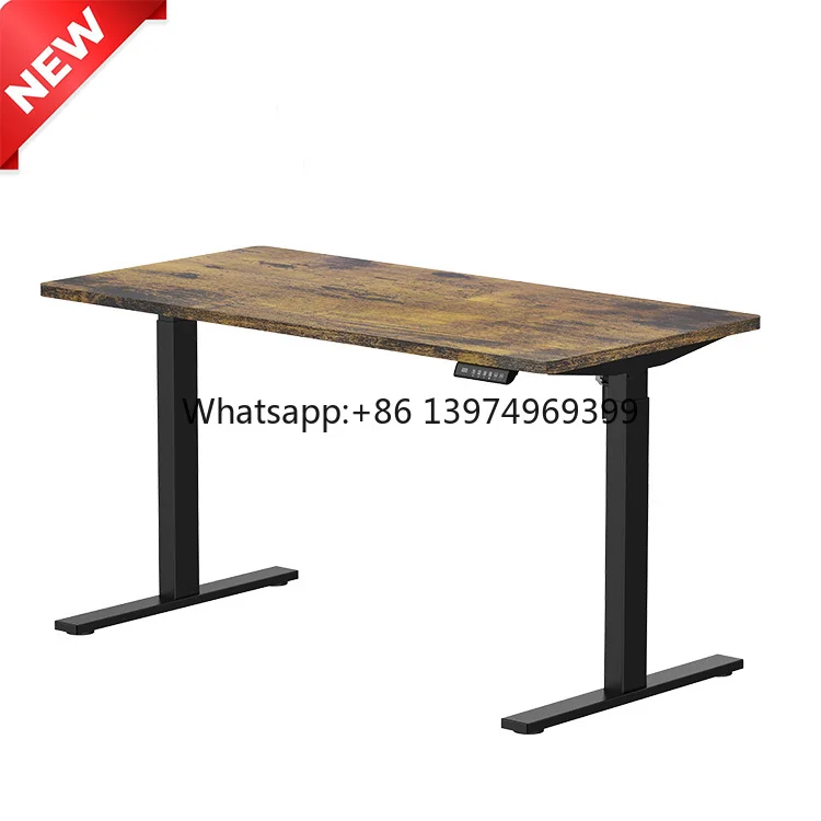 Single-Motor Adjustable Modern Minimalist Standing Office Desk Frame Height-Adjustable Computer Furniture