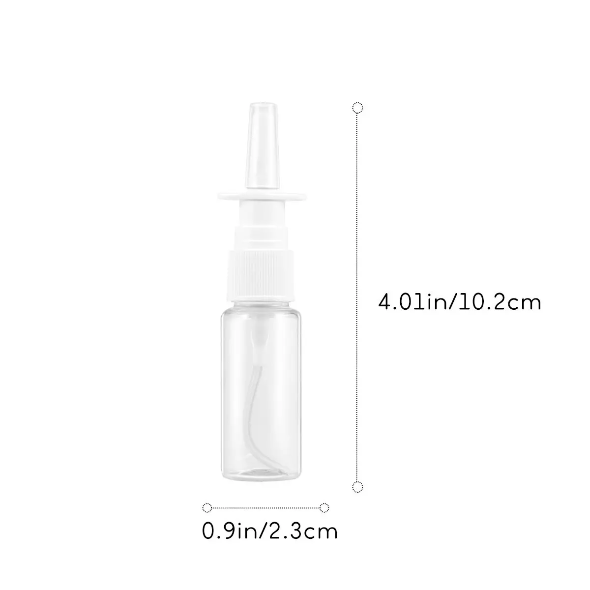 8Pcs Nasal Sprayer Transparent Pet Spray Bottles Portable Direct Spray Bottles for Rhinitis Essential Oils Liquid