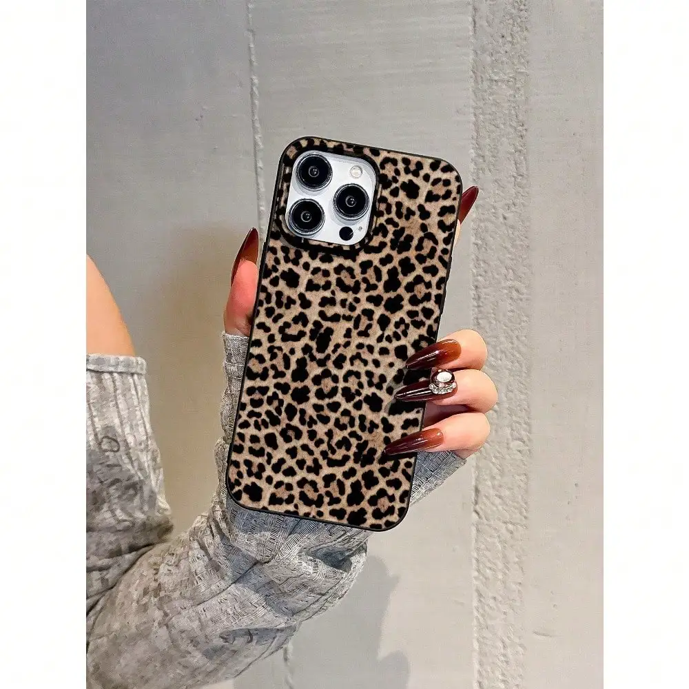 La funda de teléfono anticaída con estampado de leopardo para iPhone 17 16 15 14 13 12 11Pro Max Plus es adecuada para regalos de cumpleaños