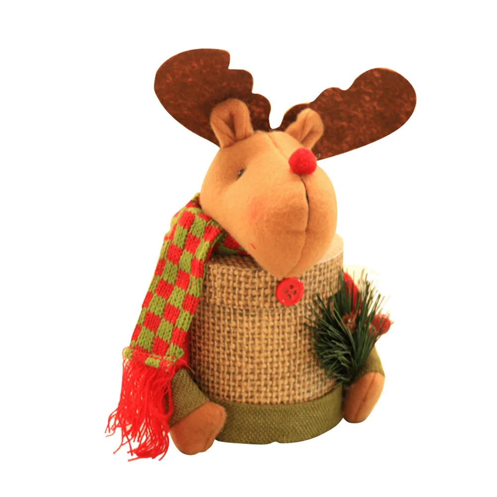 

Candy Jar Christmas-Themed Storage Container For Chocolate Treats Holiday Party Decor Xmas Gift Candy Jar Box