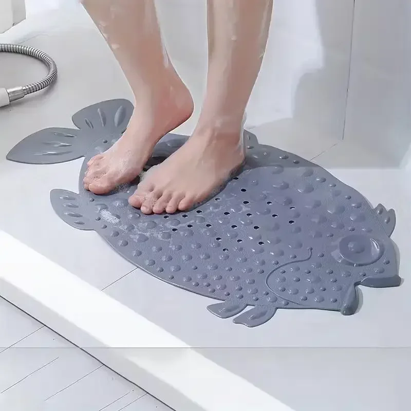Bathroom Anti-Slip Mat Cartoon Shower Floor Mat With Suction Cups Massage Scrub Foot Pad For Dead Skin Remove
