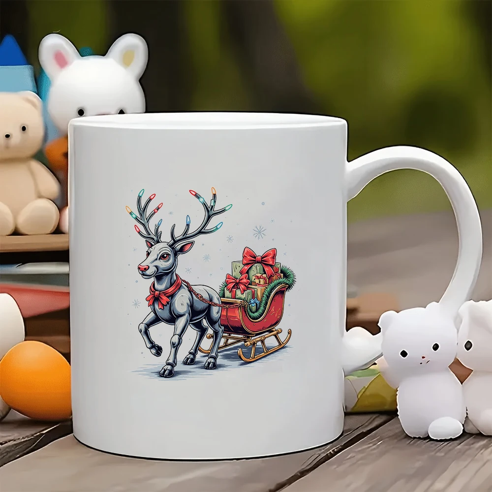 

11oz mug + Reindeer Sled Christmas Bulb Gift Box + Kids Cup Family Office Coffee Cup Christmas Gift