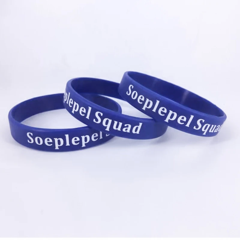 YERLLSOM 200pcs/Lot Wholesale Custom Silicone Bracelets Design Rubber Wristbands With Printing Message Logo