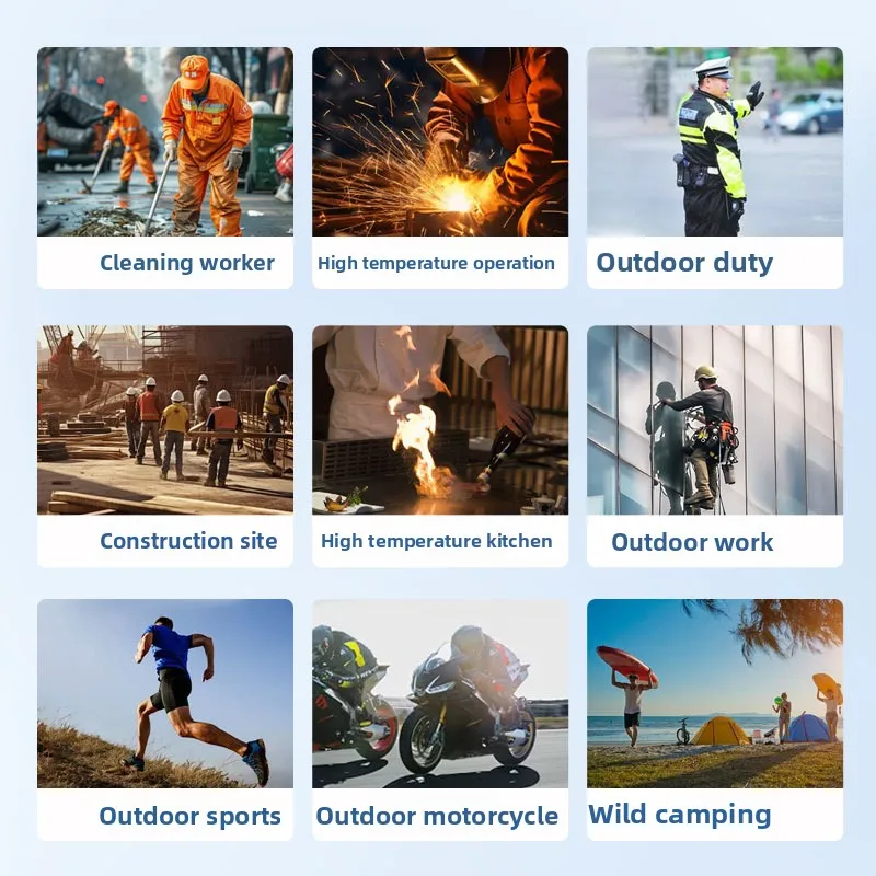 PCM Cooling Vest Summer Outdoor Workwear for Construction Firefighters New Style Cross-Border