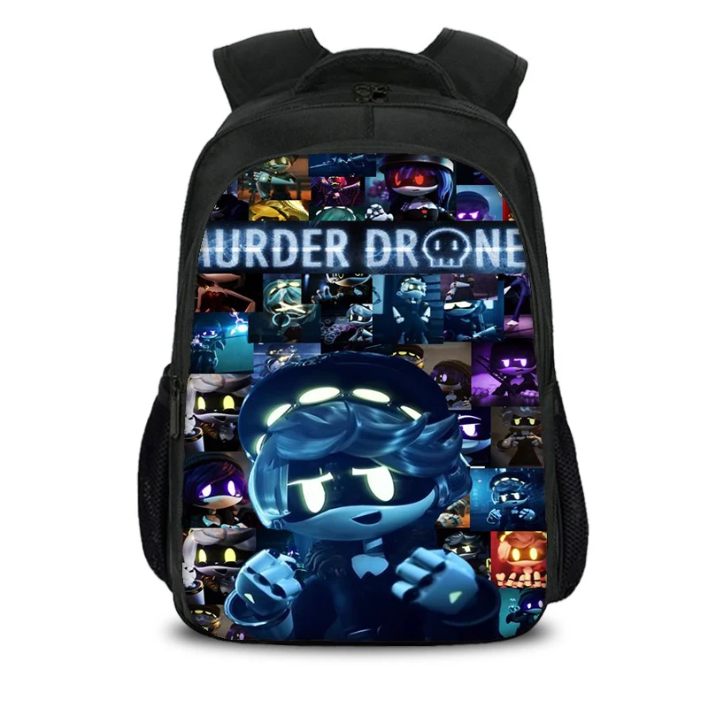 

Murder Drones Double layer Backpack Durable, Trendy, Versatile, Large Capacity Cartoon School Boy and Girl Birthday Best Gift