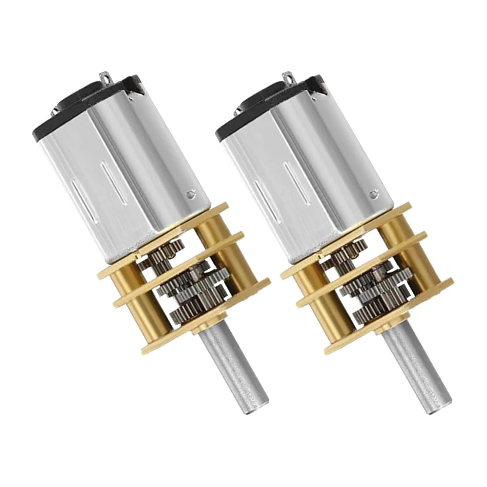 

2pcs Micro Speeds Reduction Motor Full Metal Electric Gear Box High Torque Rc Car Robot Diy Replacement For Geared Motor