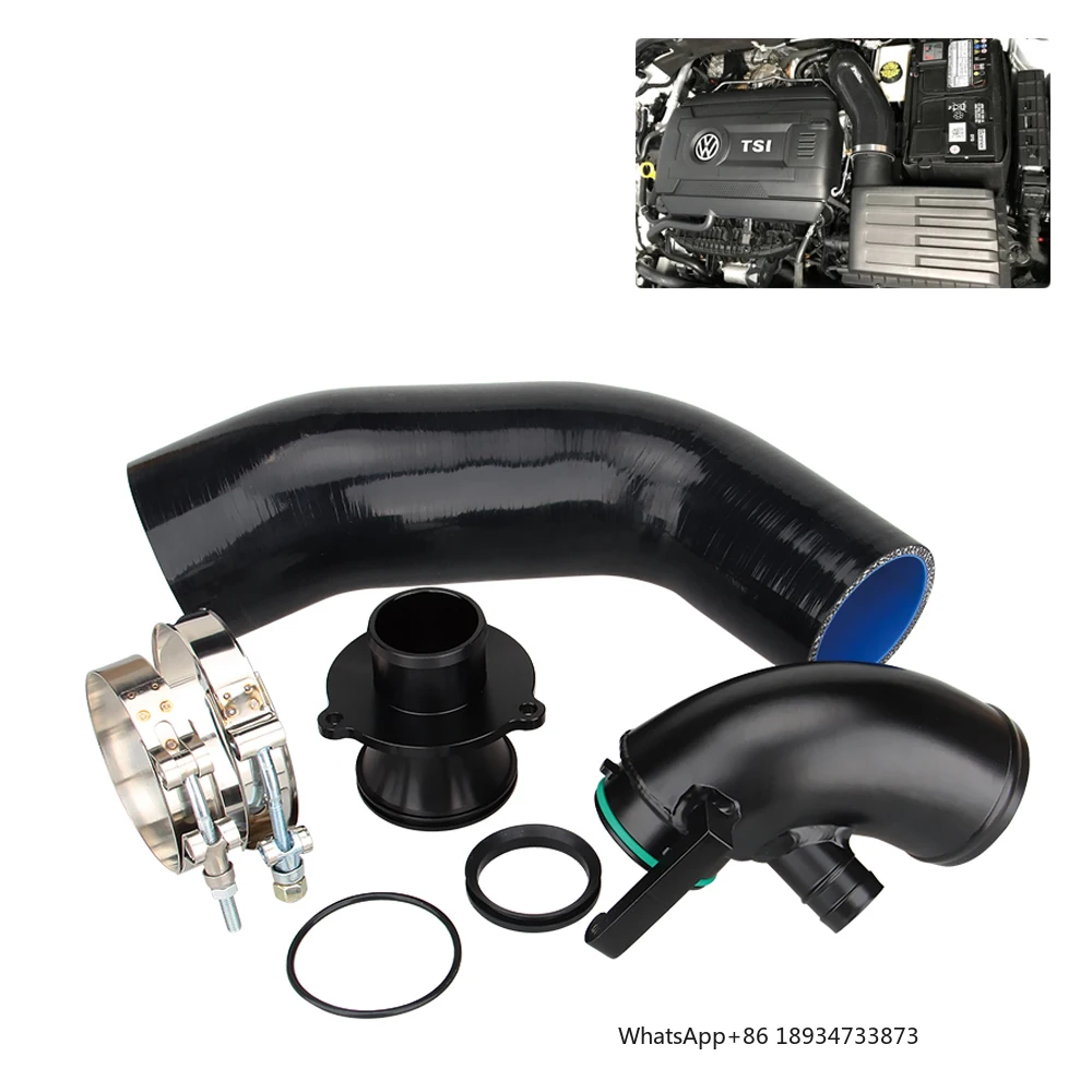 RaRACING Silicone Intake Hose Pipe Turbo Inlet Elbow Muffler Delete for Golf MK7 R Audi 2015+ V8 MK3 A3 S3 TT Ea888 3gen Engine